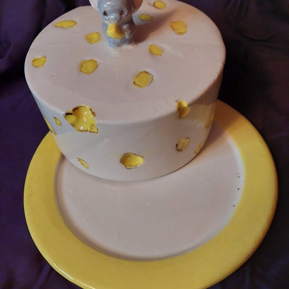 Handmade Pottery Cheese Serving Dish - Picture 5 of 7